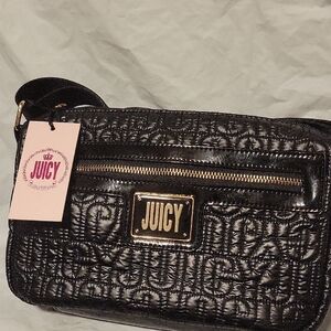 Juicy Couture Black Quilted Crossbody Bag
